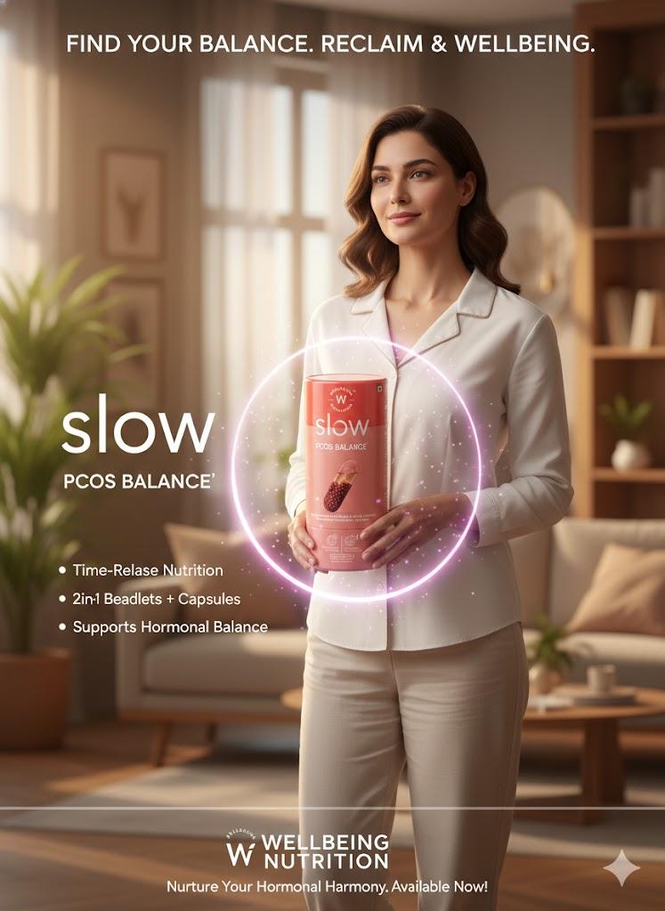Wellbeing Nutrition | SLOW PCOS BALANCE™ – Hormonal & Reproductive Support (60 Capsules)