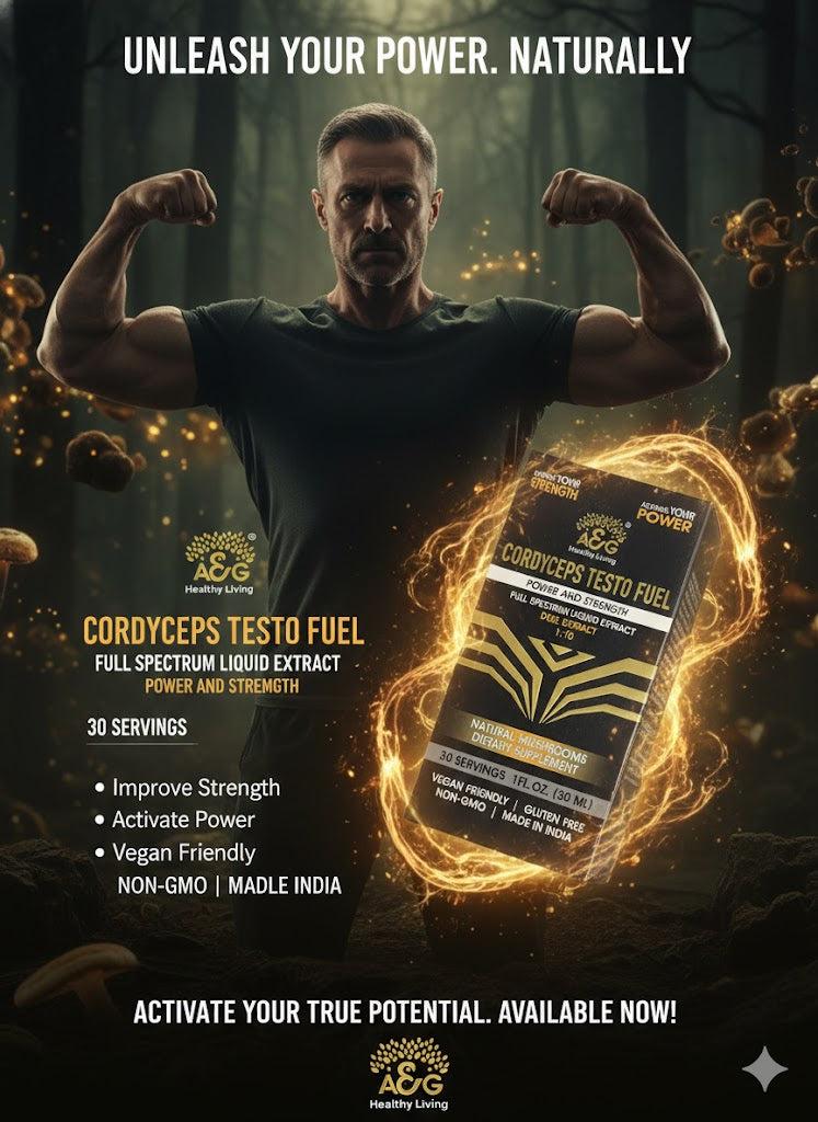 A&G Healthy Living | CORDYCEPS TESTO FUEL – Full Spectrum Liquid Extract (30ml)
