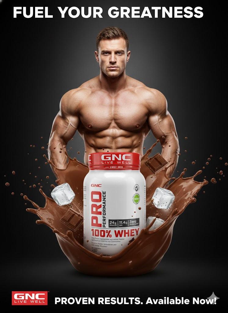 GNC Pro Performance 100% Whey - 0.907 kg (2 lbs) - Chocolate Fudge