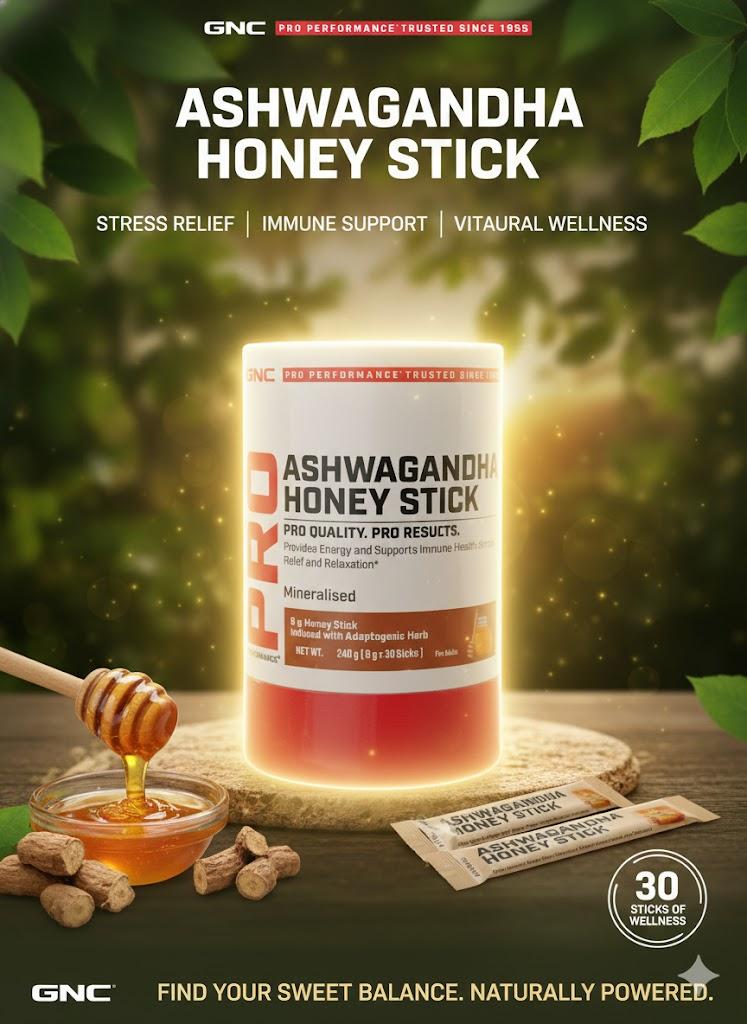 GNC Pro Performance Ashwagandha Honey Stick