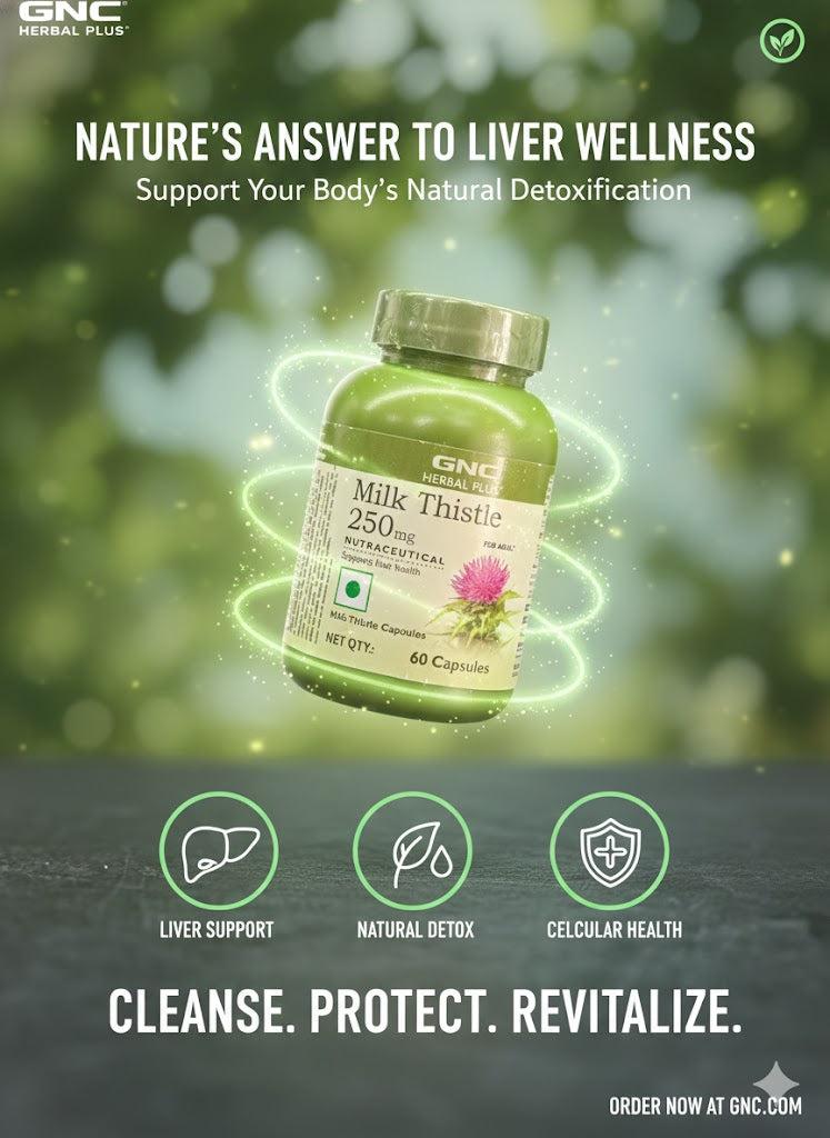 GNC Herbal Plus Milk Thistle 250mg Liver
