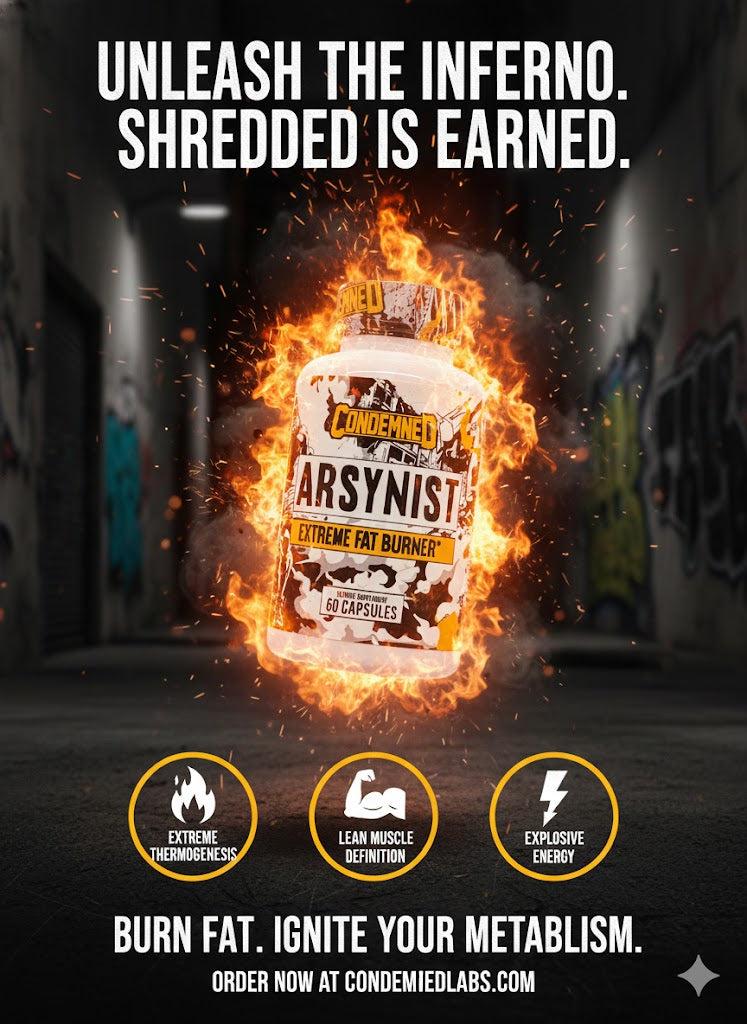 Condemned Labz Arsynist – Extreme Fat Burner (60 Capsules)