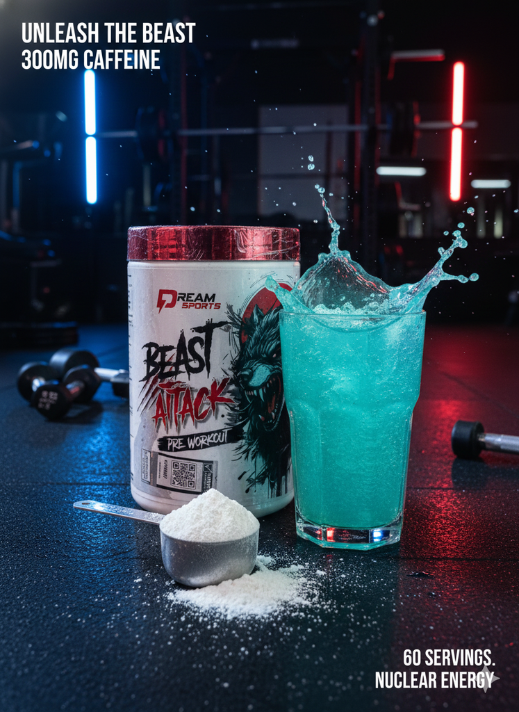Dream Sports Beast Attack Pre-Workout Flavor: Mixed Berry