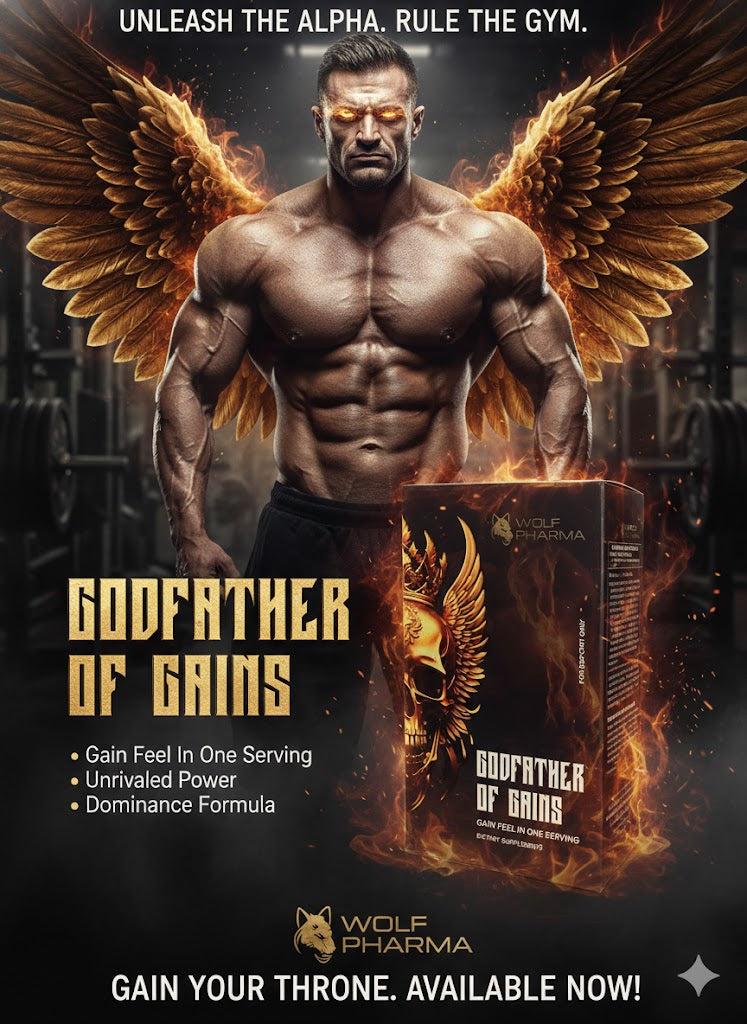 Wolf Pharma | GODFATHER OF GAINS – Elite Anabolic Support (60 Capsules)