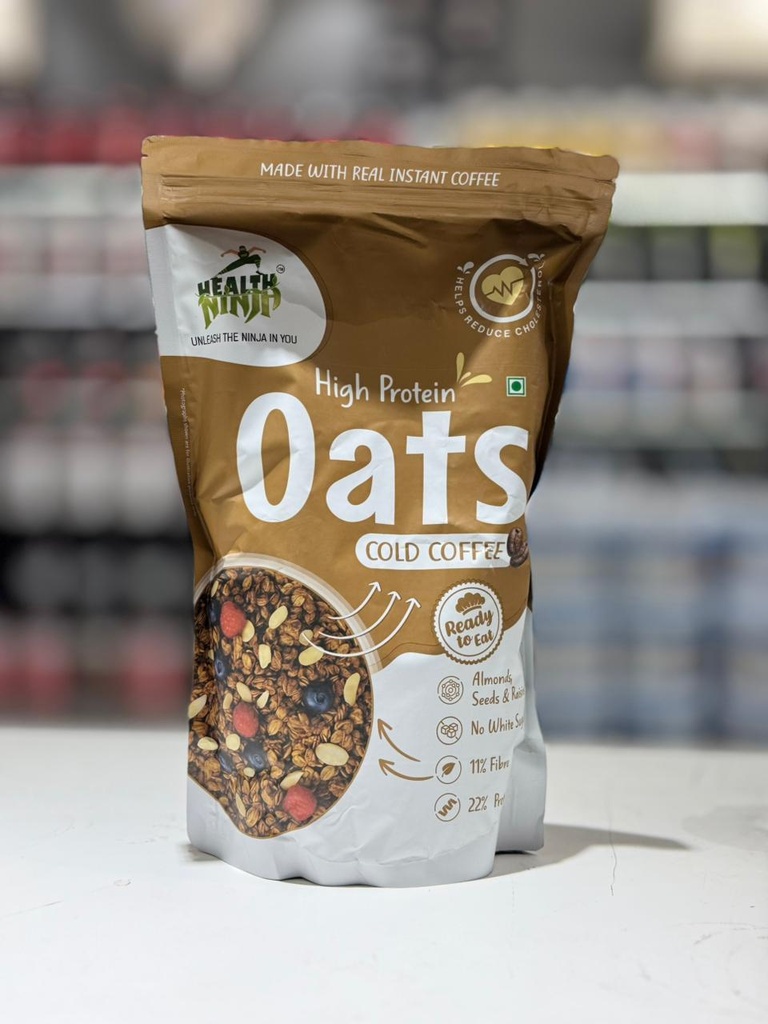 Health Ninja High Protein Oats Cold Coffee