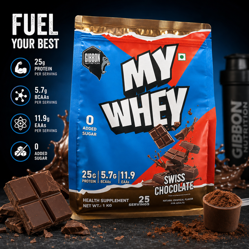 [MDN-GB-MYWHEY-1KG] Gibbon Nutrition My Whey - Swiss Chocolate (1 kg, 25g Protein)