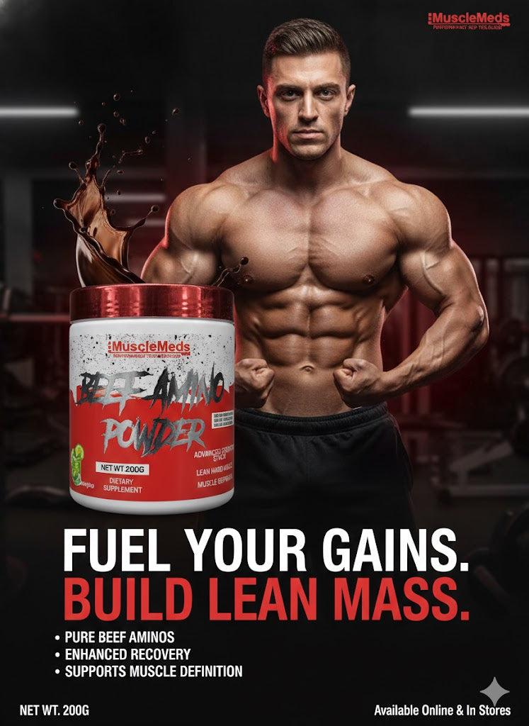 MuscleMeds Beef Amino Powder - Advanced Strength Stack (200g)