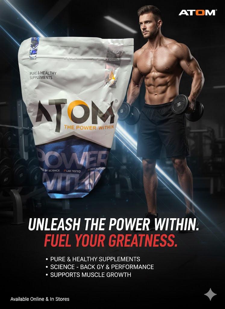 ATOM PWR Whey Protein - Fuel The Power Within 1Kg
