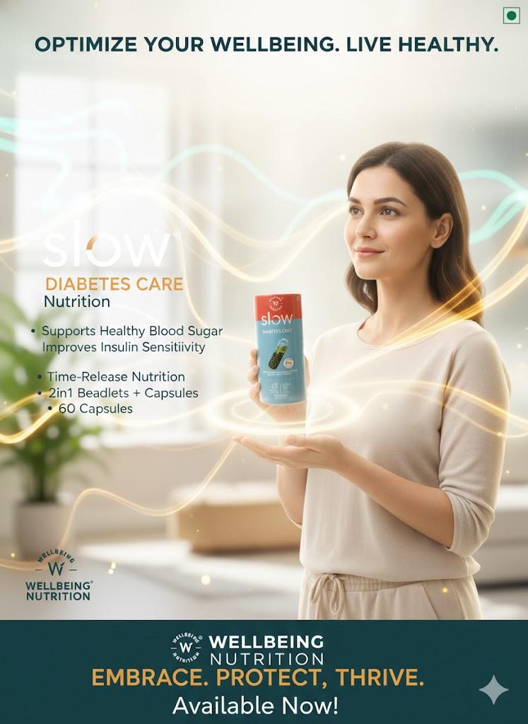 Wellbeing Nutrition | SLOW DIABETES CARE™ – Blood Sugar & Insulin Support (60 Capsules)