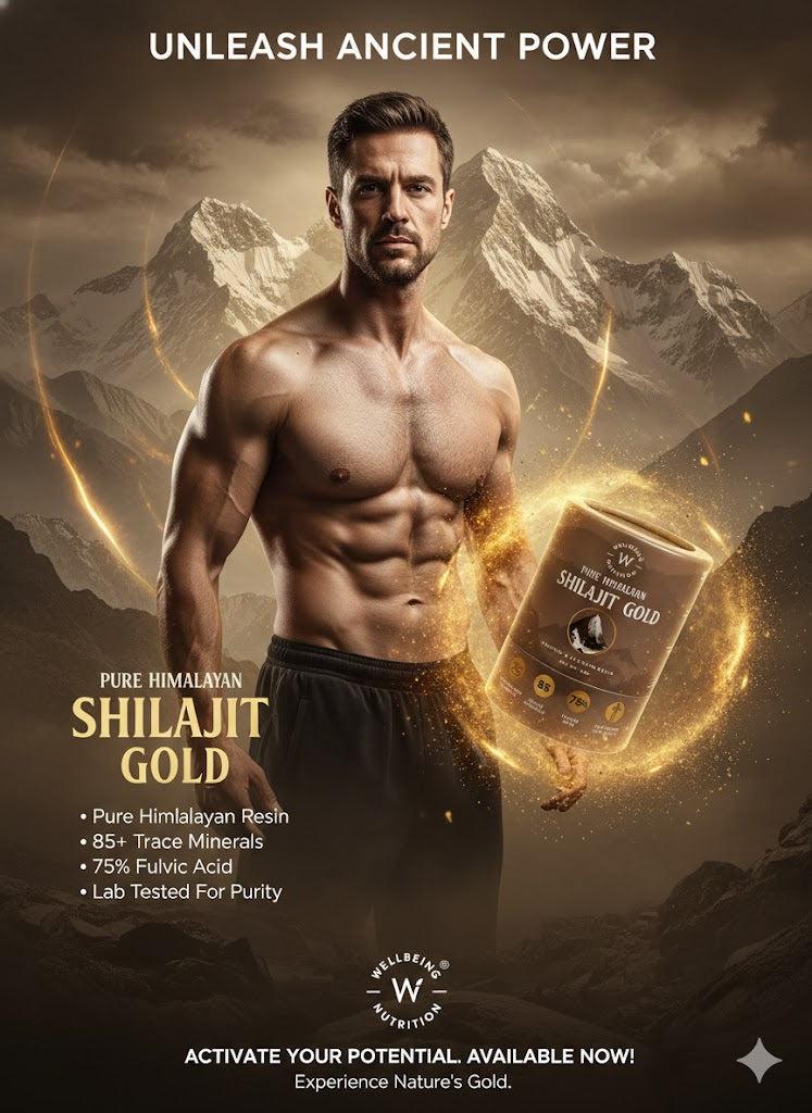 Wellbeing Nutrition | Pure Himalayan SHILAJIT GOLD – Purified & Filtered Resin (20g)