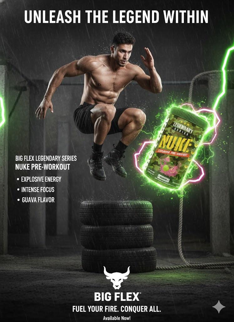 Big Flex | NUKE Explosive Pre-Workout – Legendary Series (Guava)