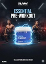 Raw Nutrition Essential Pre-Workout – Formulated & Tested by Chris Bumstead (Blue Raspberry Flavor)