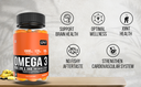QNT Omega 3 Pure EPA & DHA – Support for Brain, Heart, & Joint Health (60 Softgels)